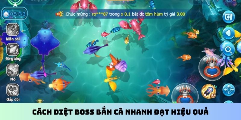 Cách diệt Boss bắn cá nhanh đạt hiệu quả