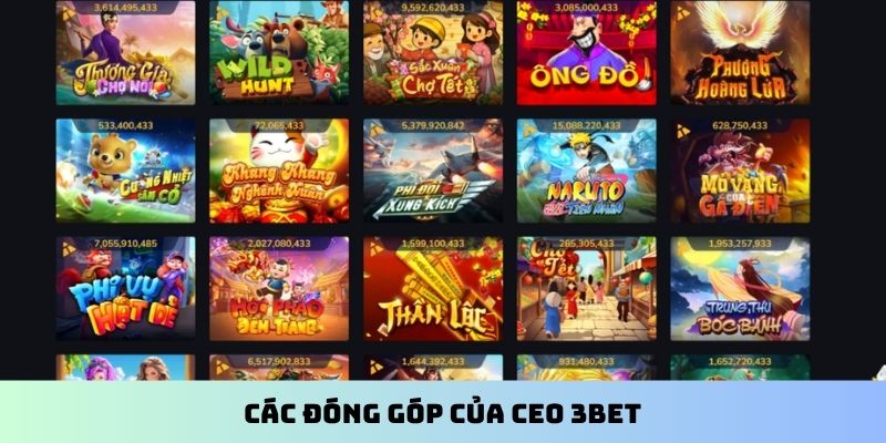 Các đóng góp của CEO 3BET