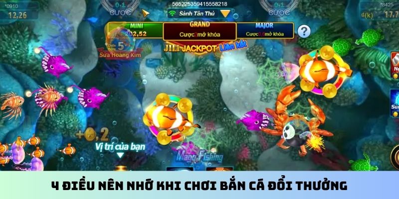 4 điều nên nhớ khi chơi bắn cá đổi thưởng
